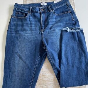 LOFT Women's Skinny Jeans - Dark Blue